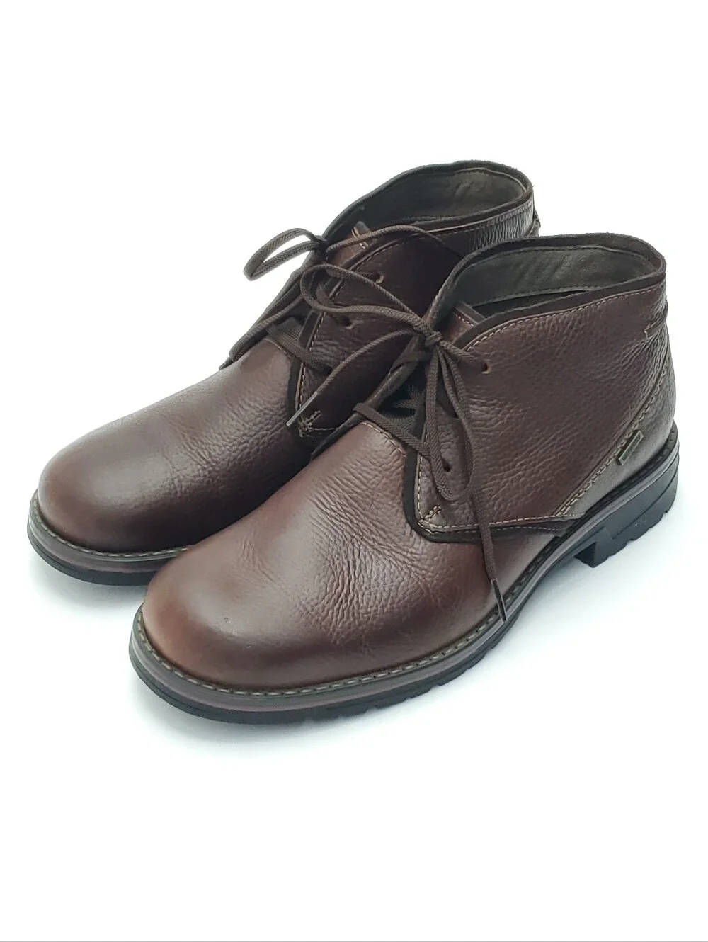 NEW Clarks Morris Peak Waterproof Brown Leather Chukka Boots Mens Size 8.5 Wide